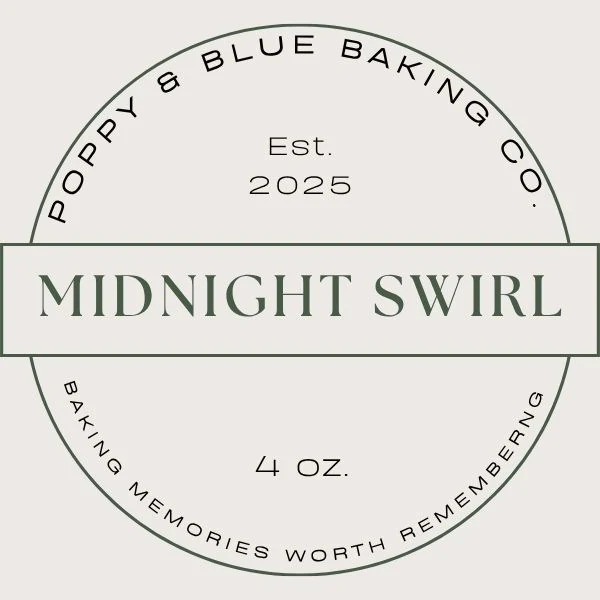 Midnight Swirl cookie front label